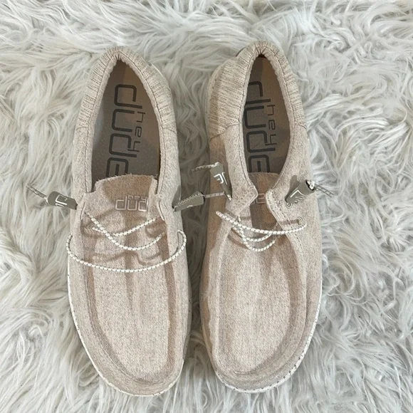 HEY DUDE WALLY FUNK WHEAT SHOES SIZE 11 - Picture 4 of 12